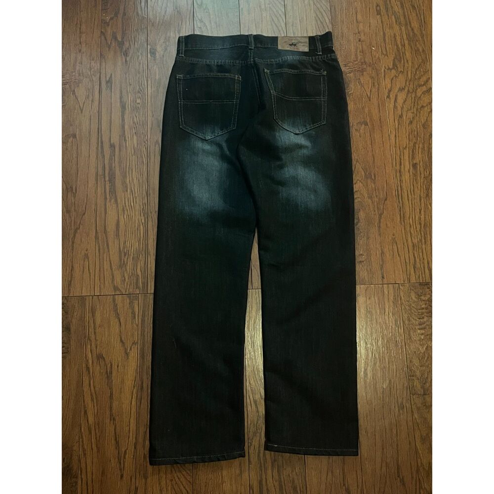 Beverly Hills Polo Club Men's Navy and Blue Jeans